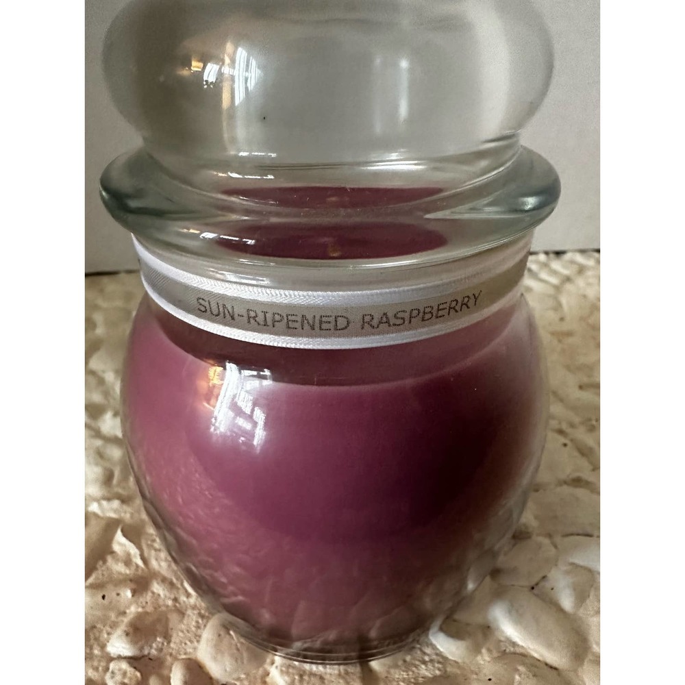 White Barn Candle Co Bath & Body Works Real Essence Candle SUN RIPENED RASPBERRY